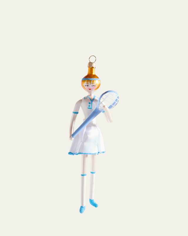 Tennis Fashionista Christmas Ornament